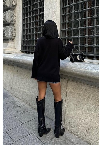 Molly Kalp Desenli Triko Örme Kazak 1339 fırsatları