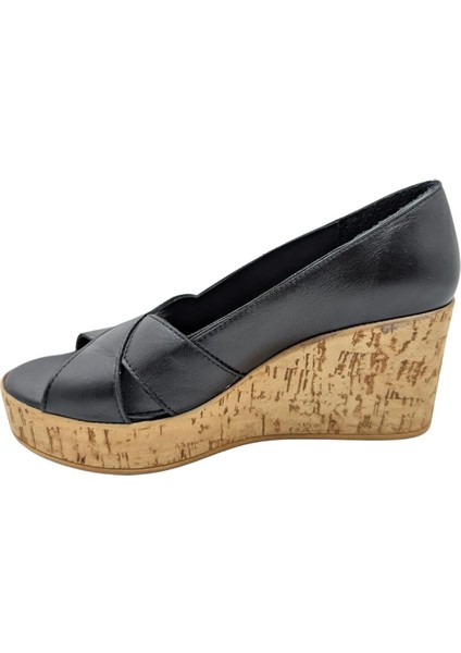 Flavine | Kadın Hakiki Deri Dolgu Topuklu Ayakkabı - Siyah - 38 fiyatları