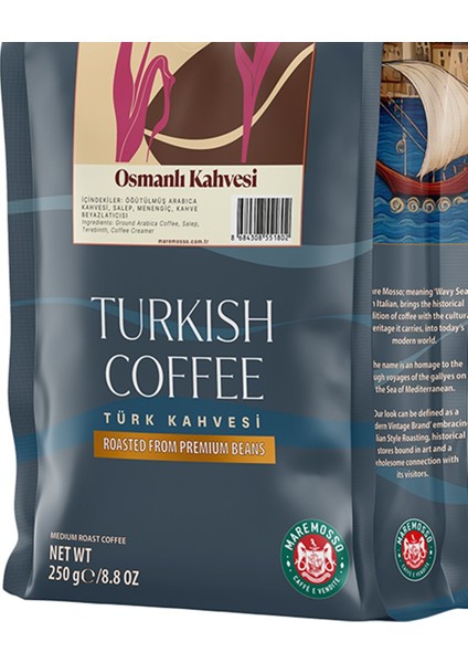Türk Kahvesi Lezzet Seti 4x250 Gr. (Nitelikli, Osmanlı, Menengiç, Damla Sakızlı) modelleri
