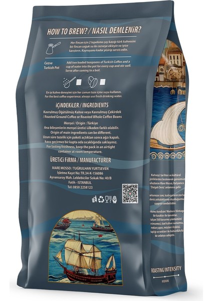 Türk Kahvesi Lezzet Seti 4x250 Gr. (Nitelikli, Osmanlı, Menengiç, Damla Sakızlı)