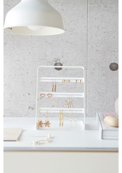 Beyaz Takı Düzenleyici, Şık ve Kullanışlı Takı Standı, Kolye, Yüzük ve Küpe Kutusu fiyatları