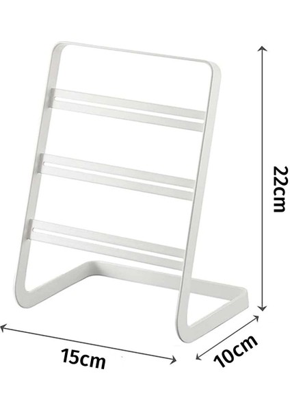 Beyaz Takı Düzenleyici, Şık ve Kullanışlı Takı Standı, Kolye, Yüzük ve Küpe Kutusu modelleri