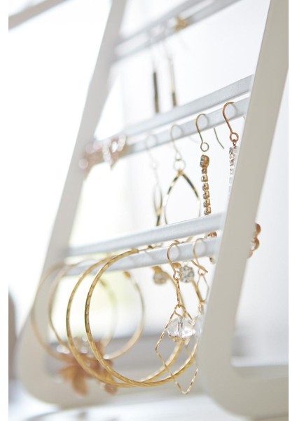 Beyaz Takı Düzenleyici, Şık ve Kullanışlı Takı Standı, Kolye, Yüzük ve Küpe Kutusu indirimleri