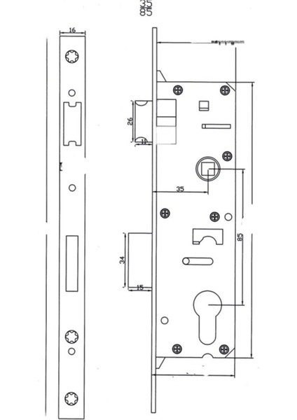 Pvc Kapı Ispanyolet 180CM-BALKON Tip-Ito Marka