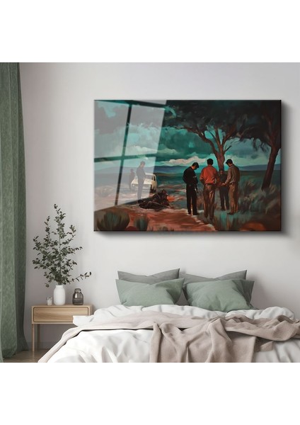 Pedro Correa - Kırsal Buluşma Cam Tablo