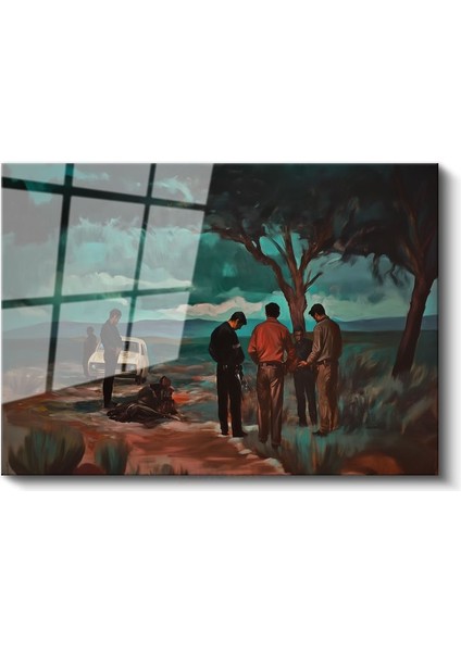 Pedro Correa - Kırsal Buluşma Cam Tablo fiyatları