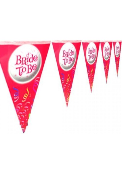“bride To Be” Yazılı Üçgen Flama Bekarlığa Vedapartisi Arka Fon Süsü modelleri