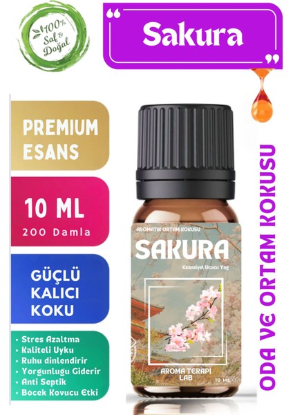 Elite Japon Çiçeği - Sakura Esansiyel Uçucu Yağ - Oda ve Ortam Kokusu - Aromatik Uçucu Yağ 10ML 1 Adet