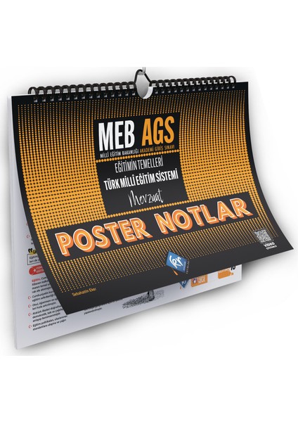 Meb Ags Eğitimin Temelleri ve Türk Milli Eğitim Sistemi Mevzuat Poster Notlar Kr Akademi Yayınları