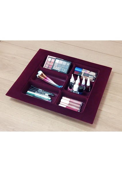 Mürdüm Makyaj ve Takı Organizeri, Şık ve Kullanışlı 40X45 cm Kutu