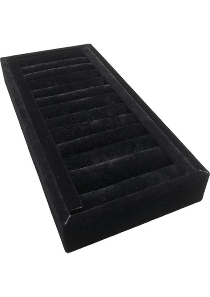 Yerli Süet Kumaş Siyah Kelepçe ve Bileklik Sergileme Standı 25CM/11,5CM modelleri