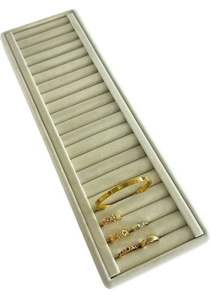 Yerli Süet Kumaş Bileklik Sergileme Standı 35/11 Cm, Şık ve Kullanışlı Tasarım