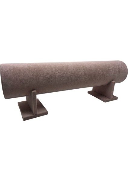 Küçük Boy Süet Kumaş Pembe Ayaklı Taç Standı, 40 cm Renkli ve Şık Dekoratif Ürün