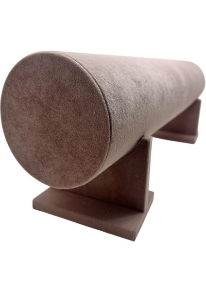 Küçük Boy Süet Kumaş Pembe Ayaklı Taç Standı, 40 cm Renkli ve Şık Dekoratif Ürün fiyatları