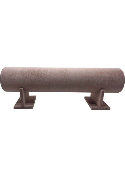 Küçük Boy Süet Kumaş Pembe Ayaklı Taç Standı, 40 cm Renkli ve Şık Dekoratif Ürün modelleri