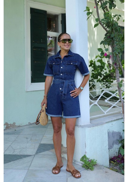 Lacivert Şortlu Jean Tulum fiyatları