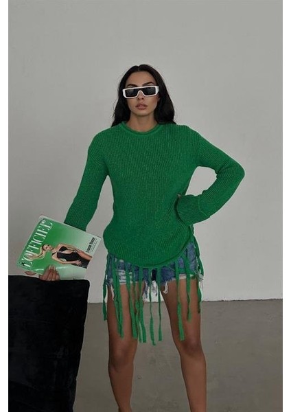 Alise Fitilli Püskül Detay Kazak 1199-09