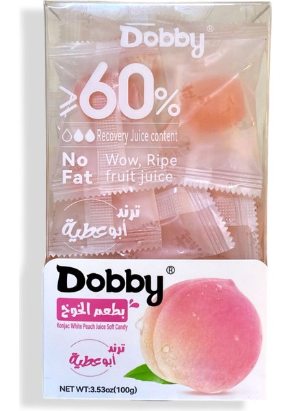 Konjac White Peach Juice Gummy 100 gr