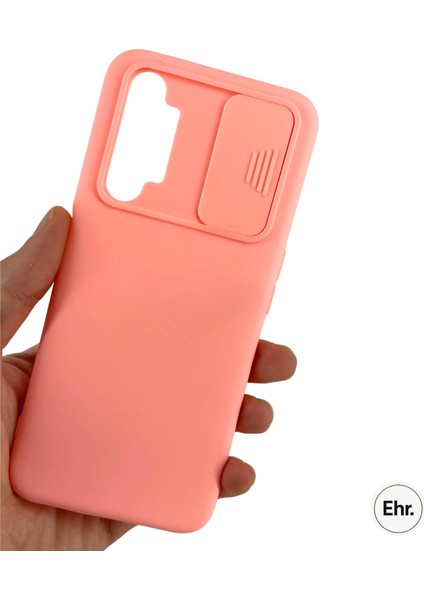 Realme 6 Pro Uyumlu Kamera Sürgülü Mat Silikon Kılıf modelleri
