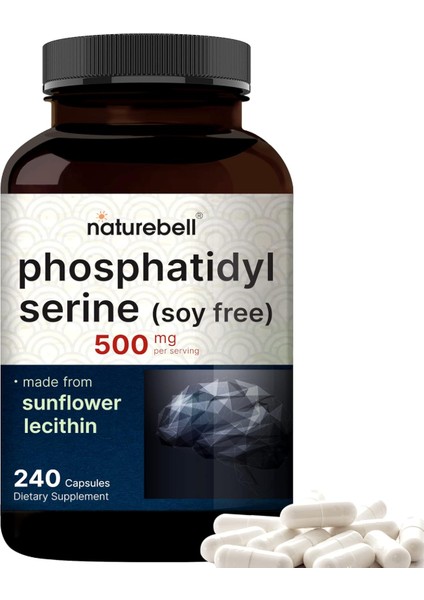 Ultra Strength Phosphatidylserine Supplement 500 mg Per Serving, 240 Capsules
