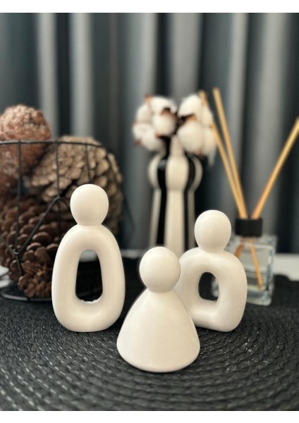 Şık 3D Soyut Insan Figürleri Seti, Modern ve Estetik Dekorasyon Için Mükemmel