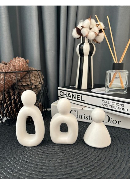 Şık 3D Soyut Insan Figürleri Seti, Modern ve Estetik Dekorasyon Için Mükemmel