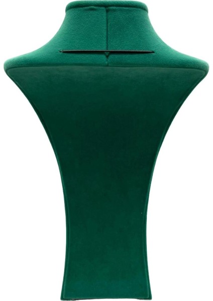 Yeşil Süet Kumaş Takı Sergileme Mankeni 27X12 Cm, Şık ve Kullanışlı.