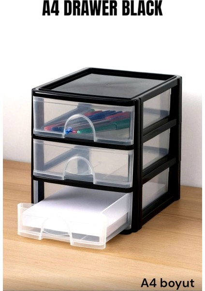 Büyük Çekmeceli Saklama Kutusu Seti, Düzen ve Ferahlık Sağlar