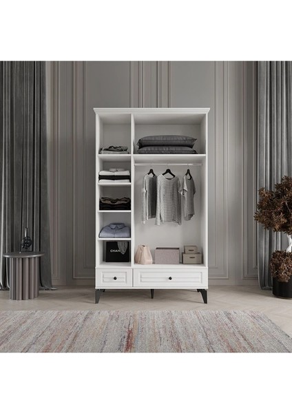 Sofya 3 Kapaklı Beyaz Gardırop Tamamı Mdf modelleri
