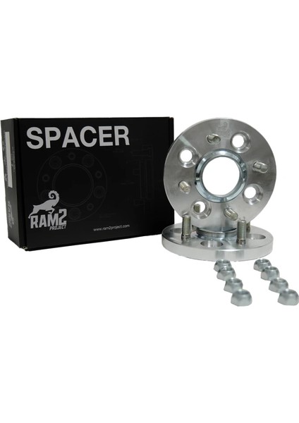 4X100 56,1 15MM Silver Spacer