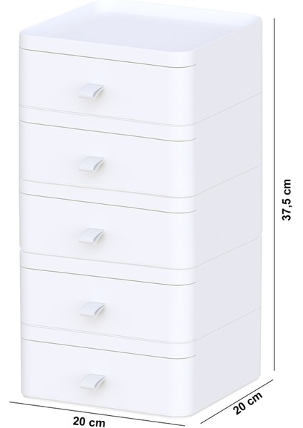 Beyaz Çok Katlı Çok Amaçlı Çekmeceli Makyaj Organizeri fırsatları