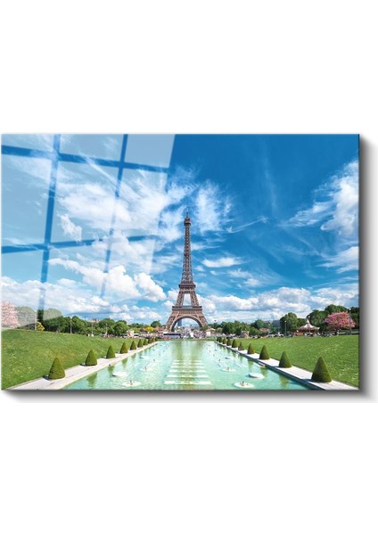 Champ De Mars - Paris'in Ikonik Manzarası Cam Tablo