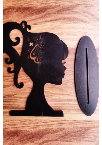 Siyah Ahşap Takı Askısı, Küpe ve Aksesuar Standı, Şık ve Kullanışlı Tasarım modelleri