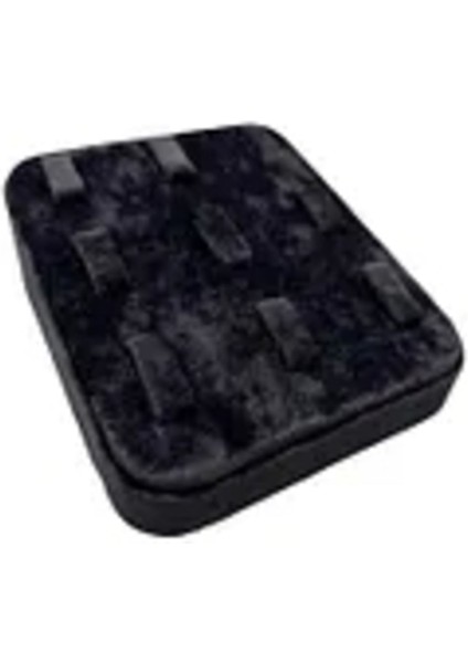 Siyah Süet Kumaş Çoklu Tırnaklı Yüzük Sergileme Aksesuar 12/11 cm modelleri