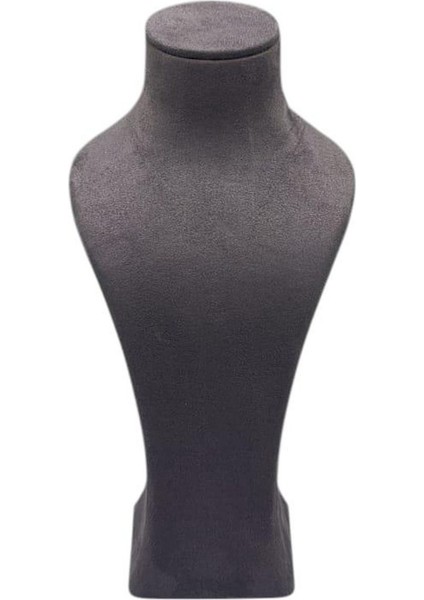 Füme Renkli 28CM Sardunya Kumaş Takı Sergileme Mankeni modelleri