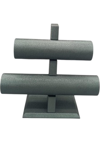 Yeşil Deri Kumaş Bilezik Sergileme, 22X24 Cm, T Model, Şık ve Kullanışlı modelleri