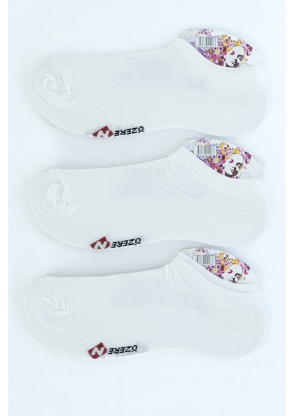 Kadın Yazlık Babet Çorap Pamuklu 3 Lü Flora Modelli Terletmez Kaymaz Koku Yapmaz modelleri