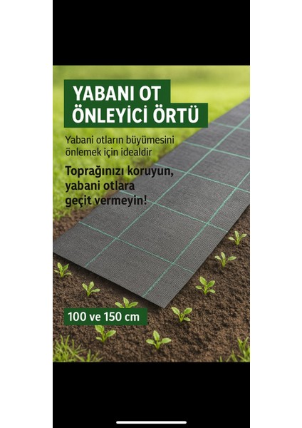Jüt /malç Taban Örtüsü-Sera Yerörtüsü - Yabani Ot Engelleme Örtüsü (1*10 Metre) fiyatları