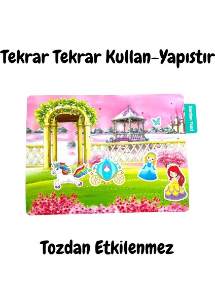 Tekrar Tekrar Kullanılabilen Sticker Princess Garden