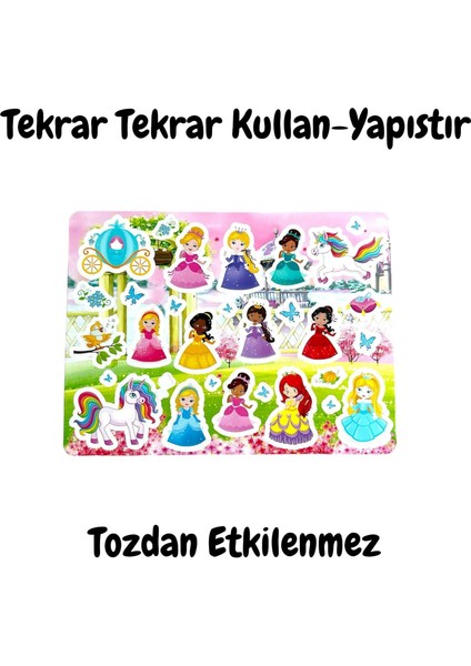 Tekrar Tekrar Kullanılabilen Sticker Princess Garden