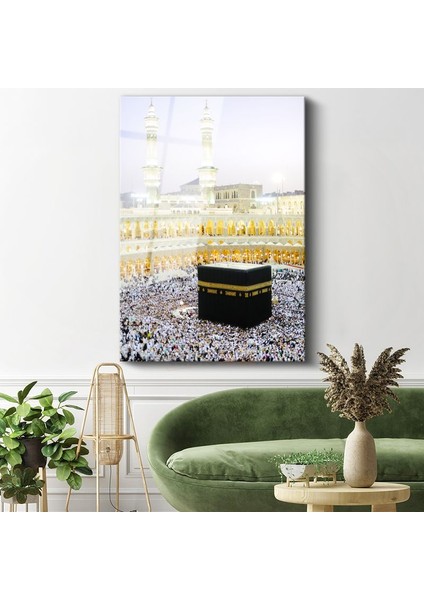 Kabe-I Şerif - Islam'ın Kutsal Mabedi Cam Tablo