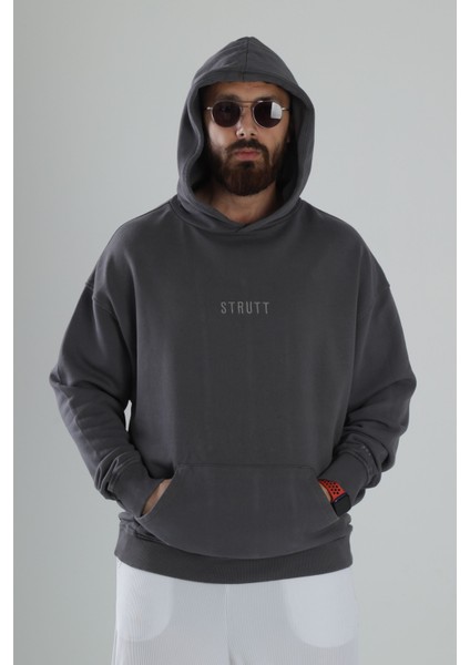 Oversize Füme Hoodie