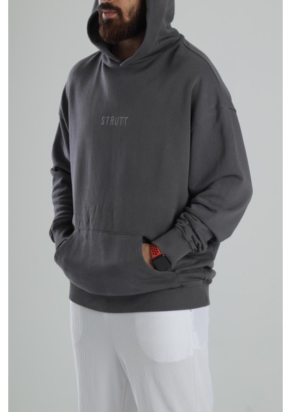 Oversize Füme Hoodie