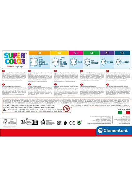 Clementonı 104 El. Super Kolor Magical Moments [puzzle] modelleri