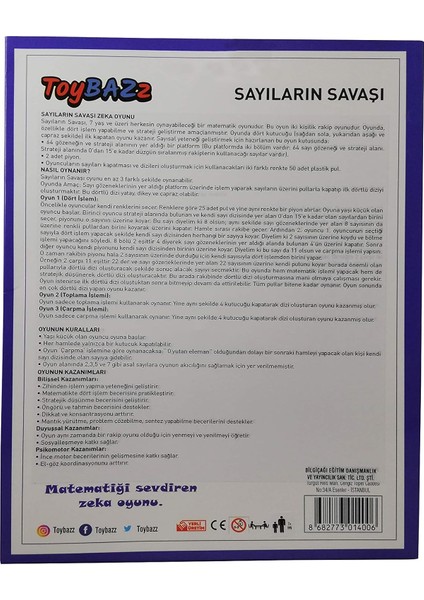 Sayıların Savaşı Eğitici Strateji ve Zeka Oyunu fırsatları
