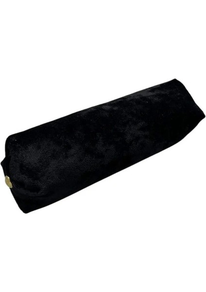 Siyah Süet Kumaş 20 cm Rulo Takı Yastığı, Şık ve Kullanışlı Aksesuar.