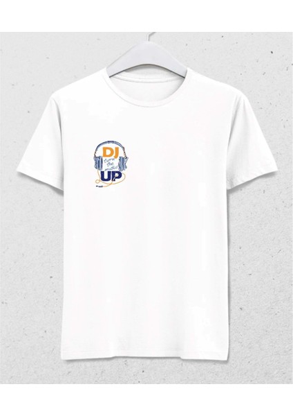 Dj Turn The Music Up T-Shirt – Sesini Aç, Tarzını Göster Beyaz fiyatları