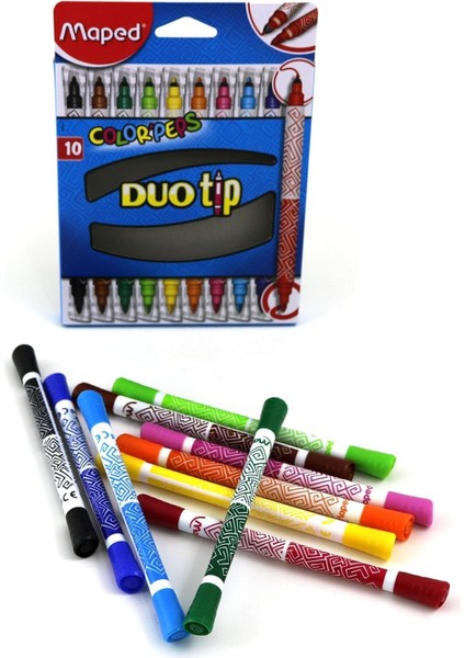 849010 Color Peps Duo 10 Renk Keçeli Kalem fiyatları