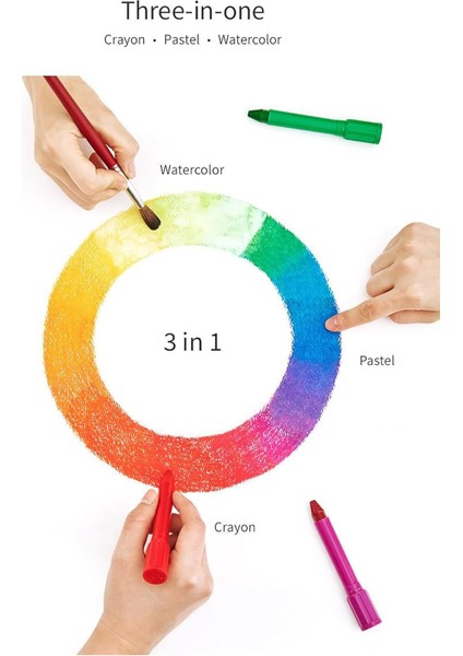 Colorix Amos CRX5PC12 Colorix Üçü Bir Arada 12'li Pp Kutu Çok Renkli indirimleri