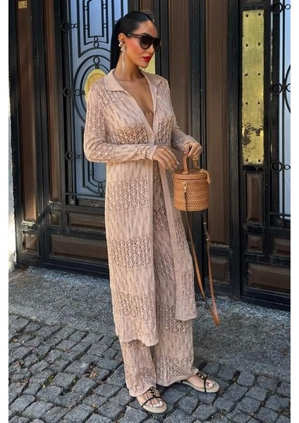 Bridget Ajurlu Uzun Hırka Takım 9881 indirimleri